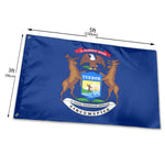 Fly Breeze 3 X 5 Ft Flag Michigan Flag Polyester UV Fade Resistant for House Decorations