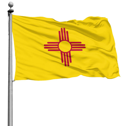 Fly Breeze 4 X 6 Ft Polyester Flag New Mexico Flag Vivid Color Indoor Outdoor