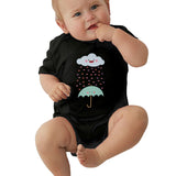 Toddler Climbing Bodysuit Love Rain Cartoon Graphic Baby Boy Girls Short Sleeves Climbing T-Shirt