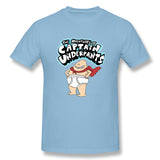 Cotton T Shirt for Men Captain Underpants! Comfortable Crew Neck Short Sleeves Tees