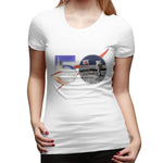 Women’s Cotton T Shirt Astronaut Moon Landing 50th Summer O-Neck Short Sleeve Tee