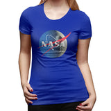 Women's Casual T-shirt NASA Logo Soft Crew Neck Short Sleeve Tee