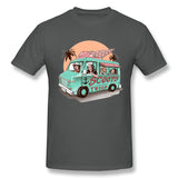 Men's Casual T-shirt Scoops Troop Ice Cream Truck Comfy Crew Neck Short Sleeves Tee