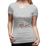 Women’s T-shirt Sweet But Psycho Soft Round Neck Short Sleeve Tops