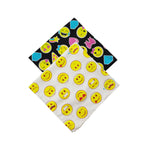 12-pack of all polyester squares, random pattern cotton and polyester headscarves, small floral bandanas