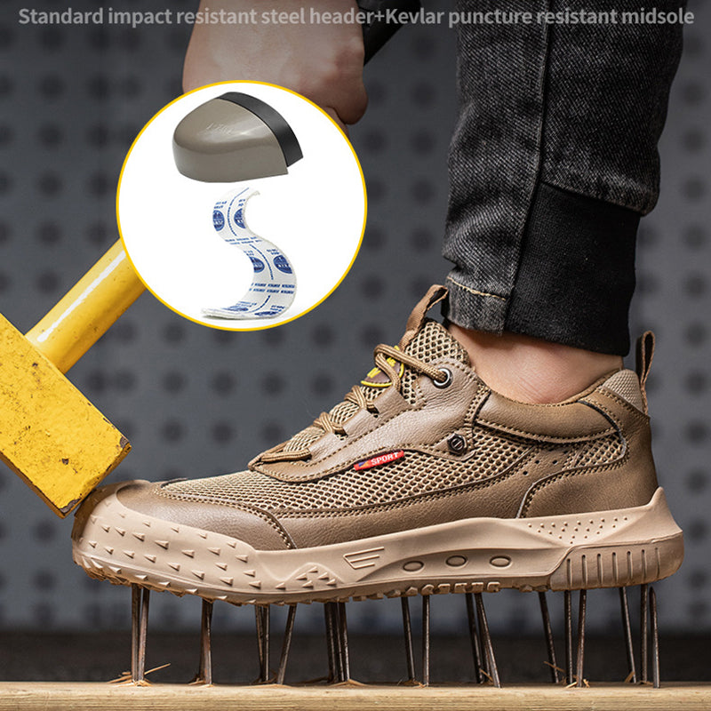 Steel Toe Shoes for Men Women Cushion Comfortable Work Shoes