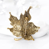 Vintage Maple Leaf Brooch Christmas Party Valentine's Day Gift For Wife Mom