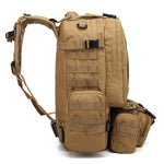 Military Tactical Backpack 55L Molle Bag Army Assault Pack Detachable Rucksack for Work School Camping Hiking