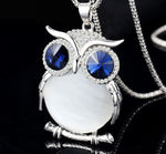 Sweater Chain Vintage Owl Crystal Long Necklace Clothing Accessories