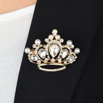 Fashion Cartoon Diamond Pin Brooch Female All-Match Crown Brooch Accessories