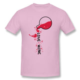 Men's Graphic T Shirt Wine Pouring From Bottle Comfy Crew Neck Short Sleeves Tees