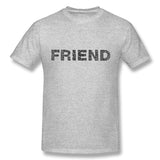 Cotton T Shirt for Men Friend Enemy Human People Persons Comfortable O-Neck Short Sleeves Shirt