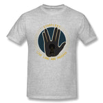 Cotton T Shirt for Men The Hand Live Long And Prosper Comfy Round Neck Short Sleeves Blouse Tops