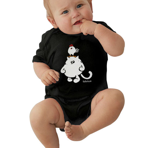 Toddler Climbing Bodysuit Bebote And Chickenshopbebote Cut Graphic Baby Boy Girls Short Sleeves Jumpsuit