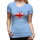 Women’s T-shirt Union Jack Sexy Crew Neck Short Sleeve Tops