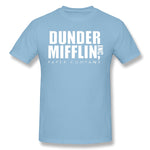 Men's Casual T-shirt Dunder Mifflin Paper Comfy O-Neck Short Sleeves Blouse Tops