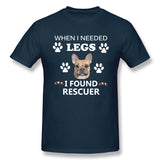 Men's Graphic T Shirt When I Needed Legs I Found Rescuer Cool Crew Neck Short Sleeves Shirt