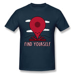 Men's Graphic T Shirt Find Yourself! New Comfy O-Neck Short Sleeves Tee