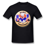 Men's Graphic T Shirt Bozo For President Style Round Neck Short Sleeves Shirt