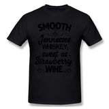 Men's Graphic T Shirt Smooth Jennessee Whiskey Sweet As Strawberry Wine For Light Breathable O-Neck Short Sleeves Tee