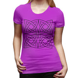 Women’s T-shirt Celtic Knot Irish Scottish Sexy Round Neck Short Sleeve Tops