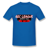 Mens Novelty T-Shirt Rec League Sports Talk Logo Breathable O-Neck Short Sleeves Tees