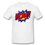 Men's Graphic T Shirt Pow Comic Comic Book Fight Breathable Round Neck Short Sleeves Tees