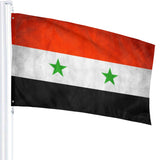 Fly Breeze 3 X 5 Ft Flag Syria Flag Polyester UV Fade Resistant for Home