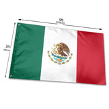 Fly Breeze 3 X 5 Ft Flag Flag Of Mexico Polyester Vivid Color for House Decorations