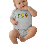 Toddler Climbing Bodysuit Fruittis Colors Print Graphic Infant Boys Girls Short Sleeves Onesies