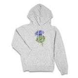 Women's Pullover Hoodie Watercolor Thistle Athletic Sweatshirt Long Sleeve Tie Dye Fleece with Pocket Hooded Tops