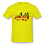 Mens Novelty T-Shirt Stranger Things Breathable O-Neck Short Sleeves Shirt