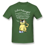 Mens Novelty T-Shirt Schrodinger's Cat's Bowl Is Quantum Breathable O-Neck Short Sleeves Tees