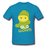 Mens Novelty T-Shirt Glo Worm Breathable O-Neck Short Sleeves Tee