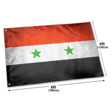 Fly Breeze 4 X 6 Ft Polyester Flag Syria Flag Double Stitch Banner Garden House Decorations