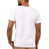 Cotton T Shirt for Men Repetitive Task Style O-Neck Short Sleeves Blouse Tops