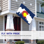 Fly Breeze 4 X 6 Ft Polyester Flag Colorado Flag UV Fade Resistant Home