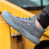 Steel Toe Shoes for Men Women Cushion Comfortable Work Shoes Lightweight Breathable Sneakers Slip Resistant Indestructible Construction Industrial Safety Shoes