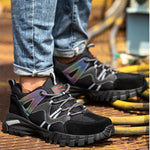 Steel Toe Shoes for Men Work Women Lightweight Air Cushion Sneakers Slip Resistant Indestructible Safety Work Boots