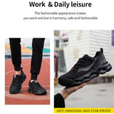 Steel Toe Shoes for Men Women Lightweight Safety Work Comfortable Steel Toe Sneakers Slip Resistant Warehouse Industry