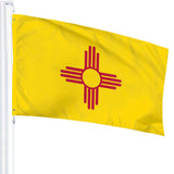 Fly Breeze 3 X 5 Ft Flag New Mexico Flag Polyester UV Fade Resistant for Outside Garden