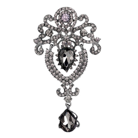 Brooch Pin Women's Rhinestones Breastpin for Wedding Banquet Bouquet