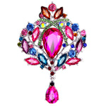 Premium Quality Brooches Women Ladies Personality Glass Rhinestone Brooch Pin for Clothes Bag Hat Scarves Shawl Clip