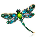 Women's Austrian Crystal Brooch Wedding Flower Leaf Bouquet Brooch