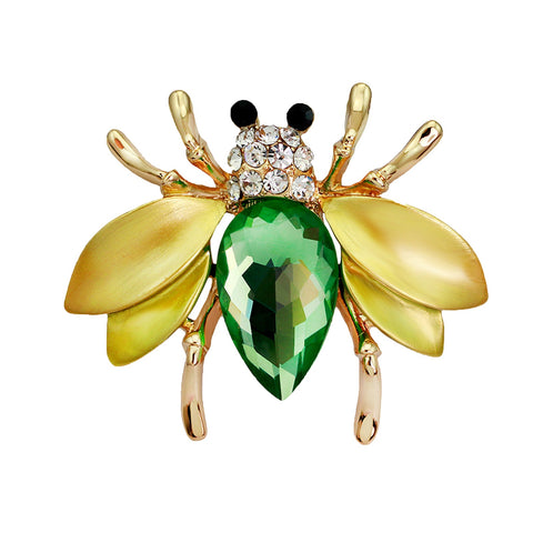 Cool Rhinestone Crystal Bee Brooch Pins DIY Wedding Bouquet Brooches