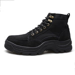 Composite Toe Work Boots for Men, Waterproof Safety Boots Slip Resistant Anti-Smash and Anti-Puncture Safety Work Shoes