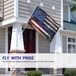 Fly Breeze 4 X 6 / 3*5 Ft Polyester Flag Vintage American Flag Double Stitch Banner Garden Indoor Outdoor