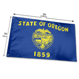 Fly Breeze 3 X 5 Ft Flag Oregon Flag Polyester Double Stitched Brass Grommets for Outside Garden