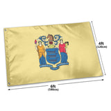 Fly Breeze 4 X 6 Ft Polyester Flag New Jersey Flag UV Fade Resistant Home