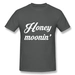 Men's Casual T-shirt Honey Moonin Honeymoon Wedding Gift Comfy O-Neck Short Sleeves Tee